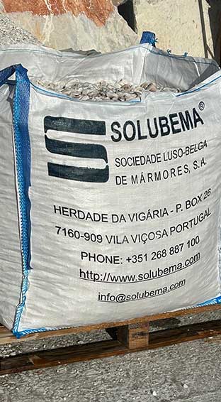 Big bag of brita - solubema - construction materials - portuguese marble
